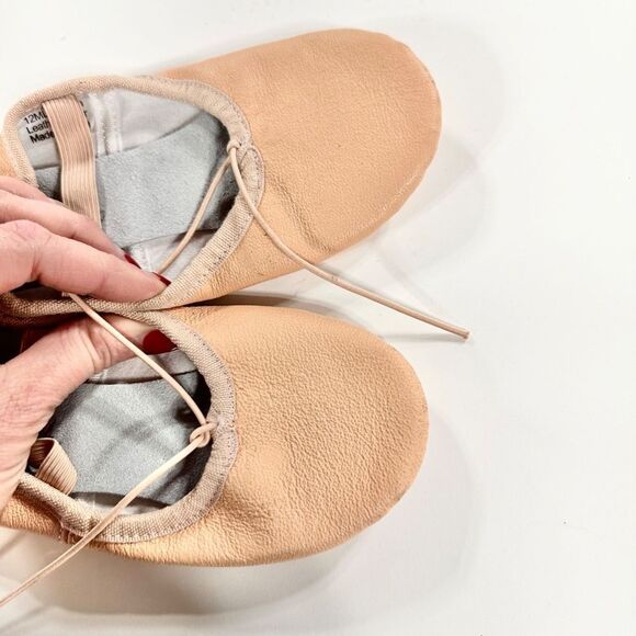 Stella Pink leather ballet slippers 12 - Picture 6 of 7